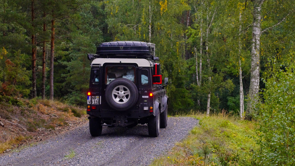 Defender auf Abenteuer